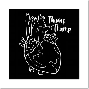 Thump Thump Simple Line Art Posters and Art